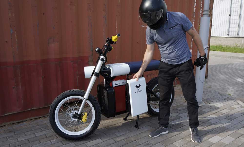 باتری قابل حمل موتور سیکلت برقی 
