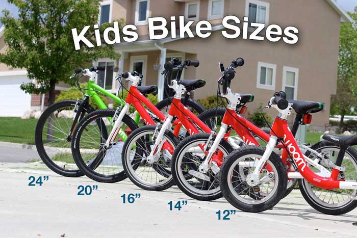 تصویر سایزهای مختلف دوچرخه بچه گانه ، خرید دوچرخه برای کودک ، دوچرخه دخترانه 