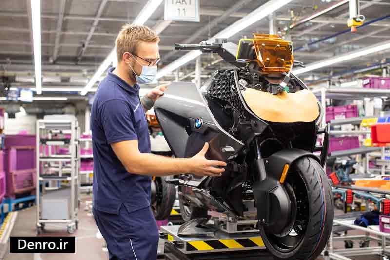 موتورسیکلت برقی CE 04 BMW ، طراحی موتور برقی
