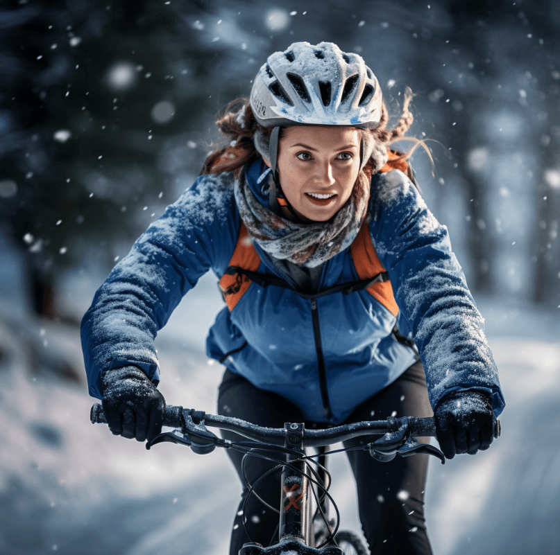 دوچرخه سواری ایمن در زمستان